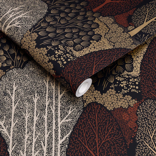 Scandiscape Wallpaper - Alizarin - Graham & Brown - 120646 - Premier Wallcovering