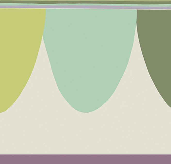 Scaramouche Wallpaper - Purples & Greens on Cream - 103/8028 - Cole & Son - Premier Wallcovering