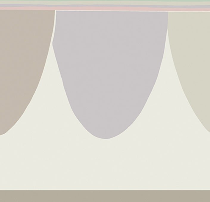 Scaramouche Wallpaper - Pastels, Powder Blue, Seafoam & Blush on Parchment - 103/8027 - Cole & Son - Premier Wallcovering
