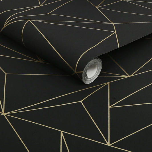 Scatter Geo Wallpaper - Black - Next - 118277 - Premier Wallcovering