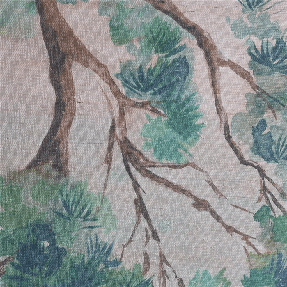 Scene D Arbre Grasscloth Wallpaper - Elm - PDG1181/01 - Designers Guild - Premier Wallcovering