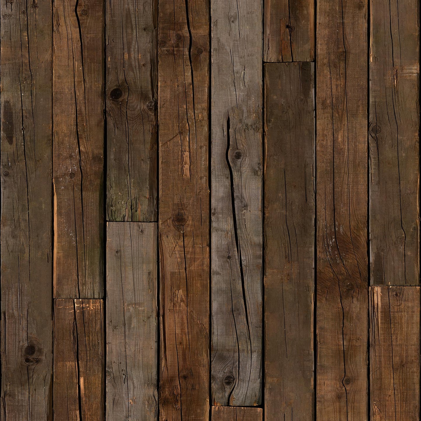 Scrapwood Beams Wallpaper - Brown - NLXL - PHE - 10 - Premier Wallcovering