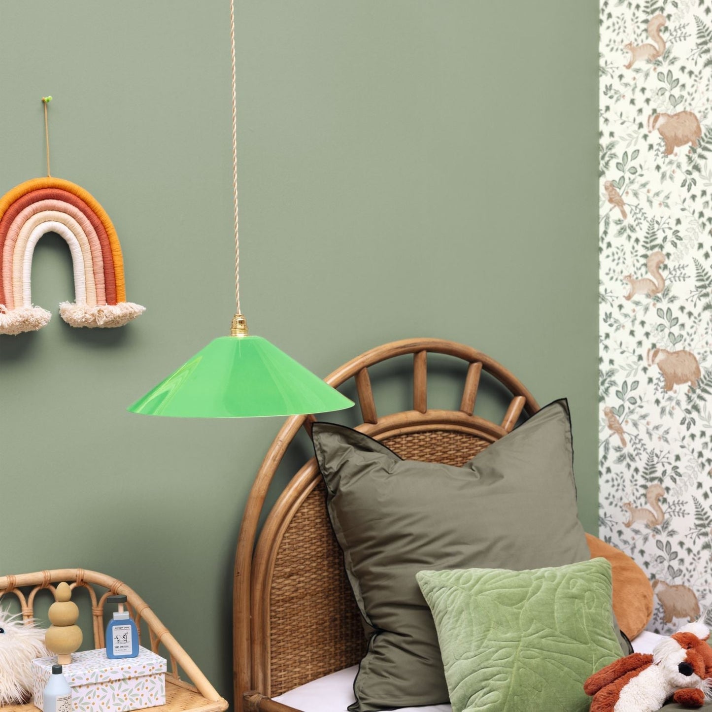 Se Faufiler Wallpaper - Vert De Gris - Caselio - 103547220 - Premier Wallcovering