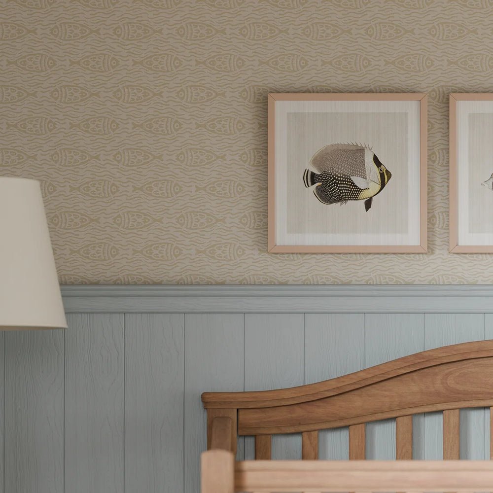 Sea of Bream Wallpaper - Sand - LAN100291 - Lucie Annabel - Premier Wallcovering
