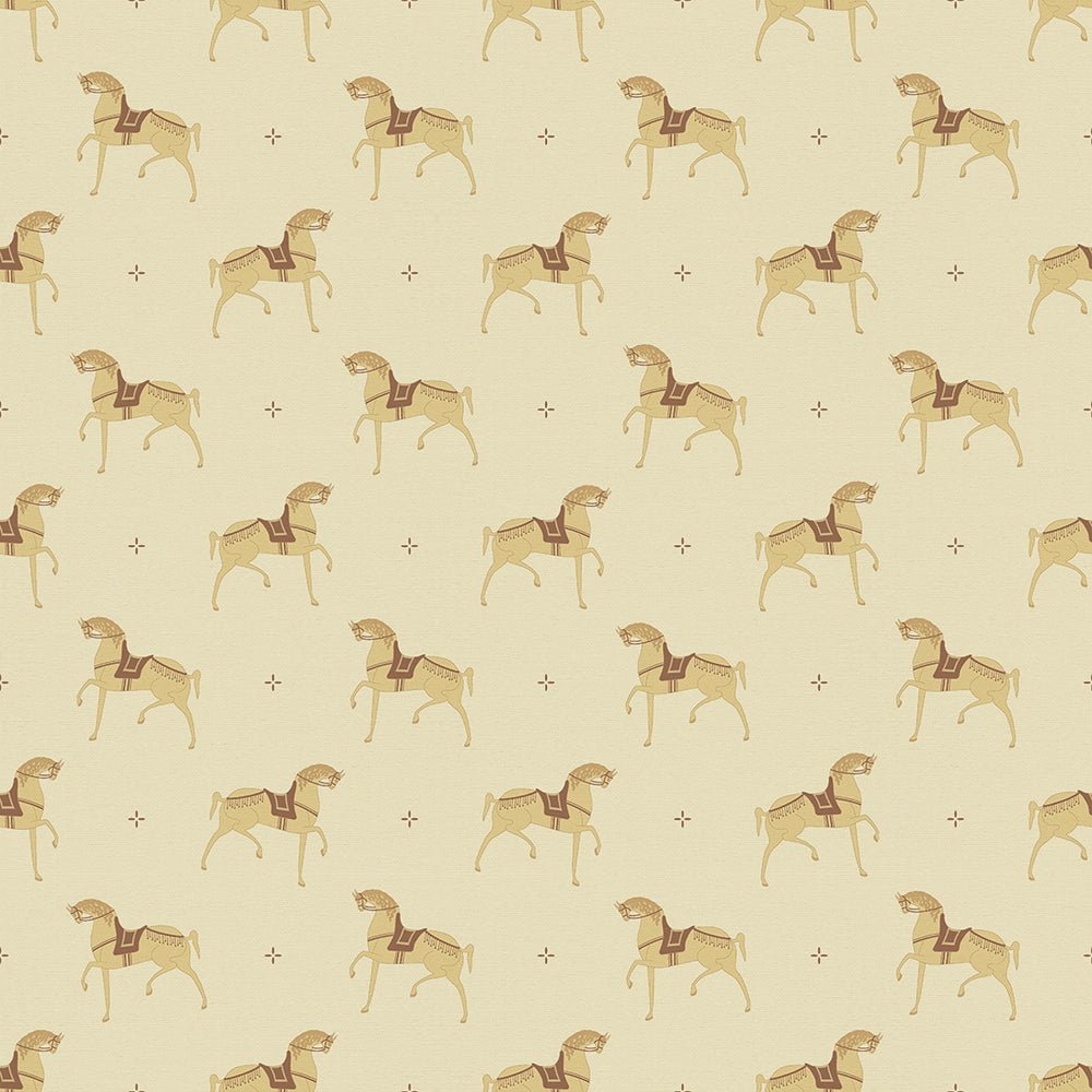 Seabiscuit Wallpaper - Sand - LAN100256 - Lucie Annabel - Premier Wallcovering