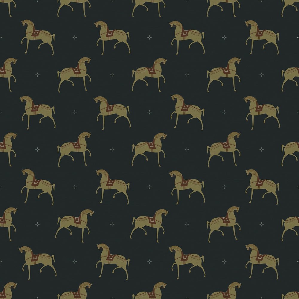 Seabiscuit Wallpaper - Oxford Blue - LAN100255 - Lucie Annabel - Premier Wallcovering
