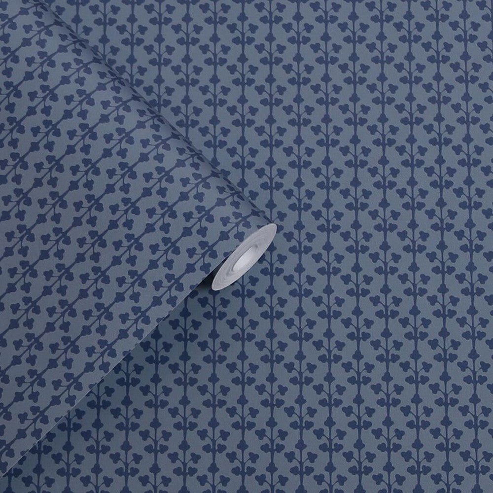 Seaham Wallpaper - Midnight Blue - Laura Ashley - 118487 - Premier Wallcovering