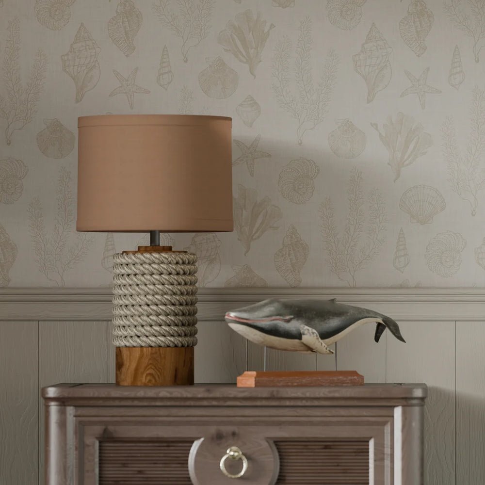 Seaside Stroll Wallpaper - Sand - LAN100330 - Lucie Annabel - Premier Wallcovering