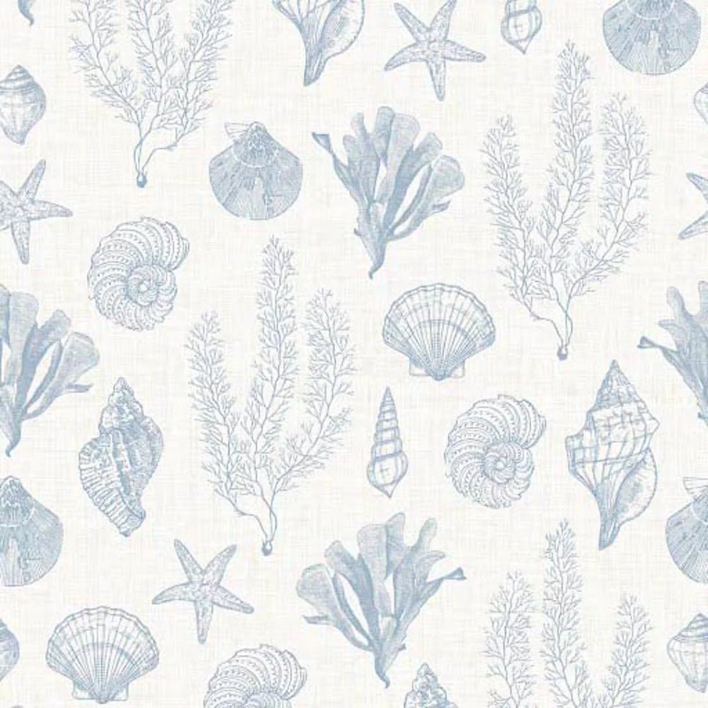 Seaside Stroll Wallpaper - Cornflower Blue - LAN100329 - Lucie Annabel - Premier Wallcovering