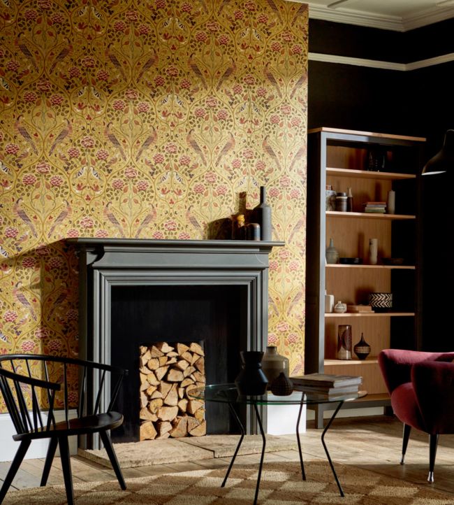 Seasons By May Wallpaper - Saffron - 216685 - Morris & Co - Premier Wallcovering