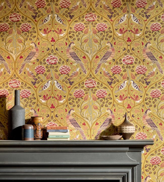 Seasons By May Wallpaper - Saffron - 216685 - Morris & Co - Premier Wallcovering