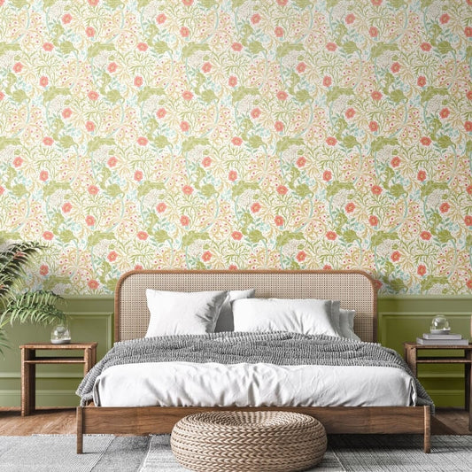 Seaweed Garden Wallpaper - Rose Pink - Hoopla Walls - HWA1100W - Premier Wallcovering