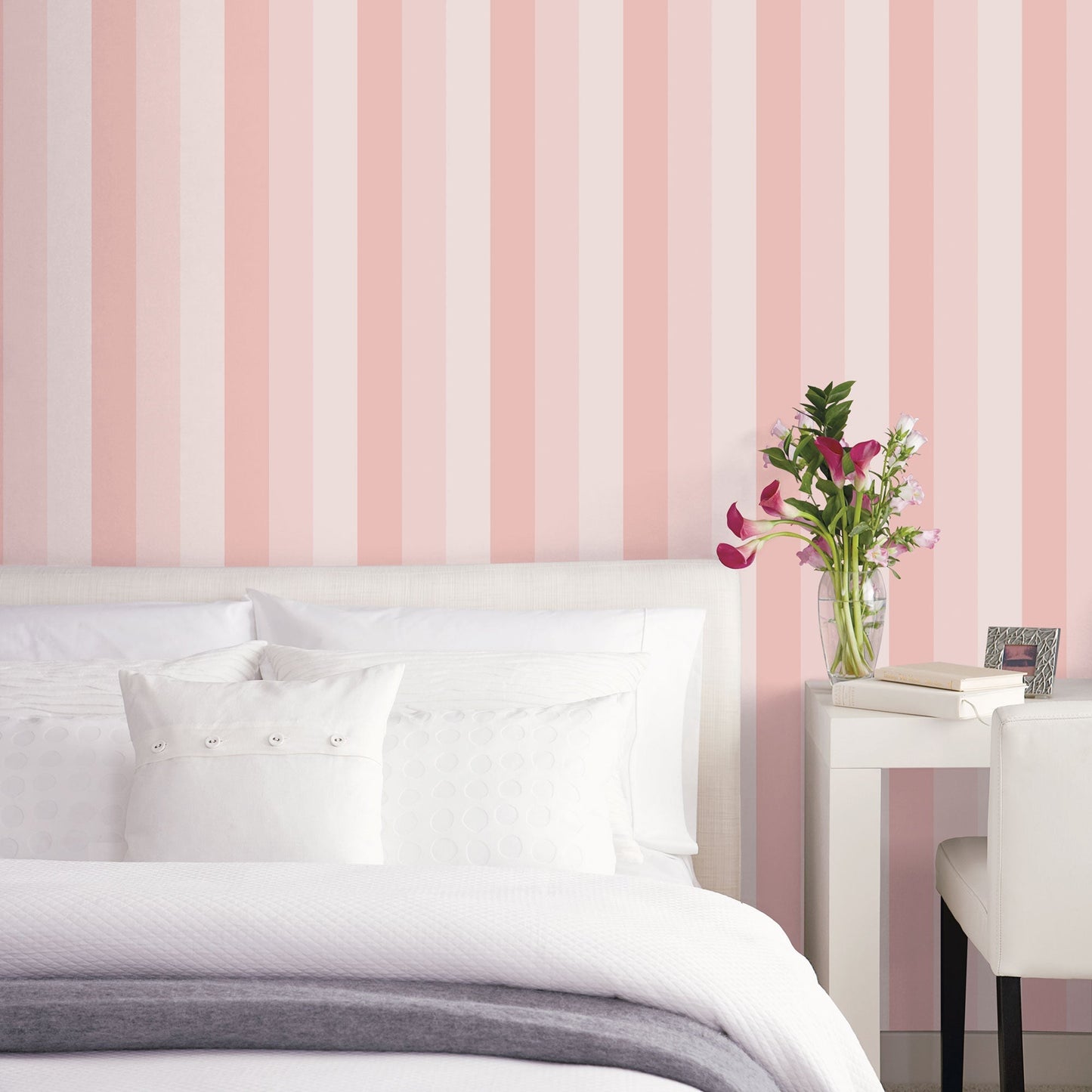 Secret Garden Secret Stripe Wallpaper - Pinks - Galerie - G78520 - Premier Wallcovering