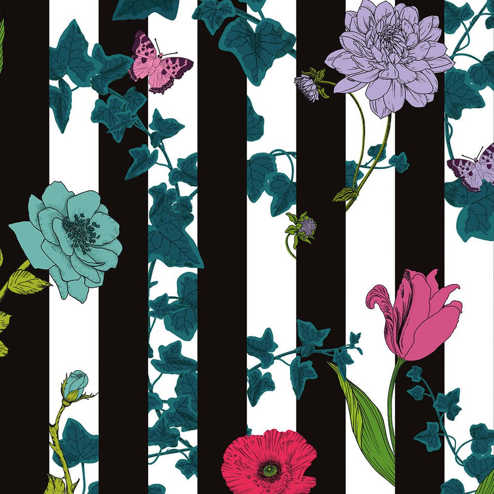 Secret Garden Wallpaper - Liquorish with Brights - Lust Home - LH900400 - Premier Wallcovering