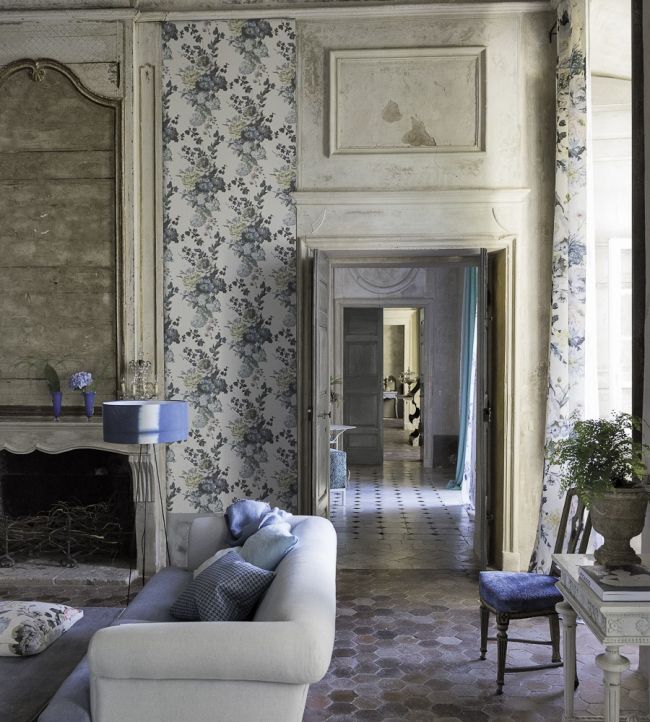 Seraphina Wallpaper - Silver - P610/03 - Designers Guild - Premier Wallcovering