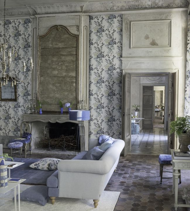 Seraphina Wallpaper - Silver - P610/03 - Designers Guild - Premier Wallcovering