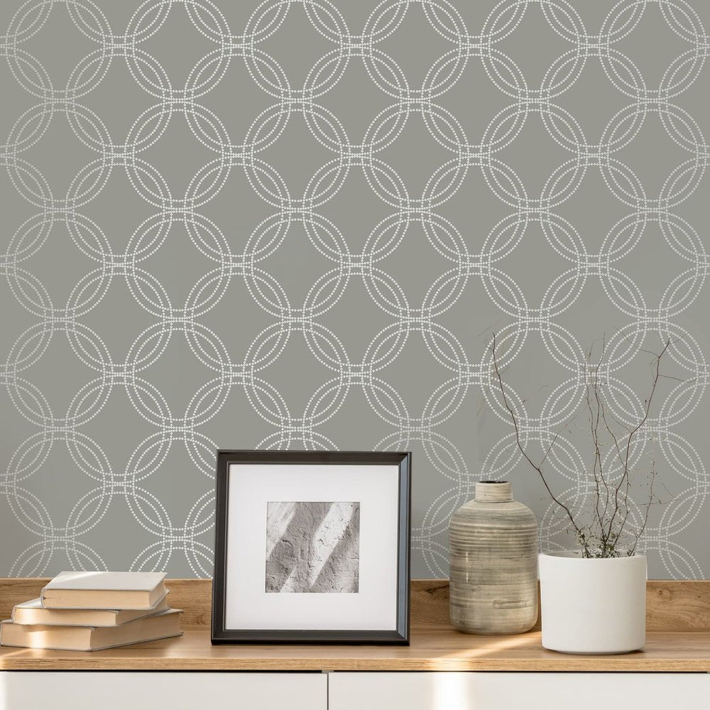 Serpentine Wallpaper - Grey - Superfresco Easy - 120140 - Premier Wallcovering