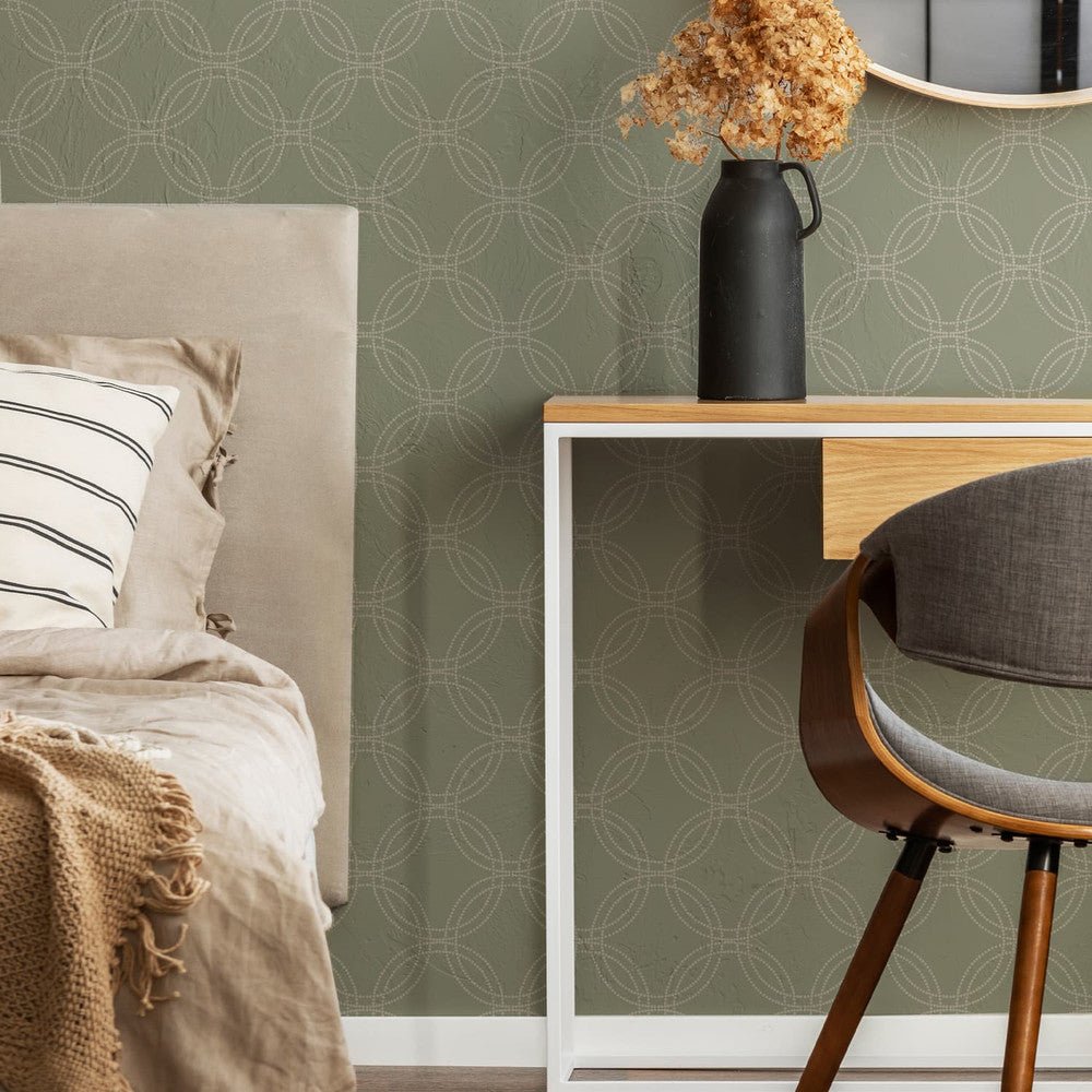 Serpentine Wallpaper - Sage - Superfresco Easy - 120142 - Premier Wallcovering