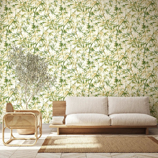 Shadow Bamboo Wallpaper - Willow - Ohpopsi - HAN50111W - Premier Wallcovering