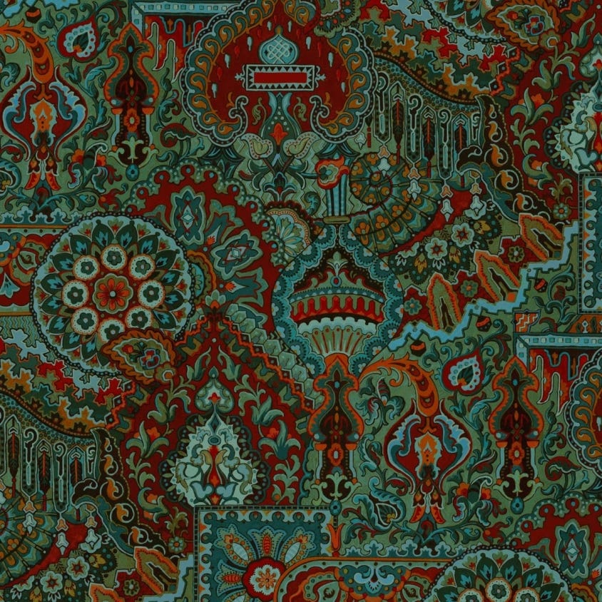 Shambala Wallpaper - House of Hackney - 1 - WA - SHA - DI - EME - XXX - Premier Wallcovering