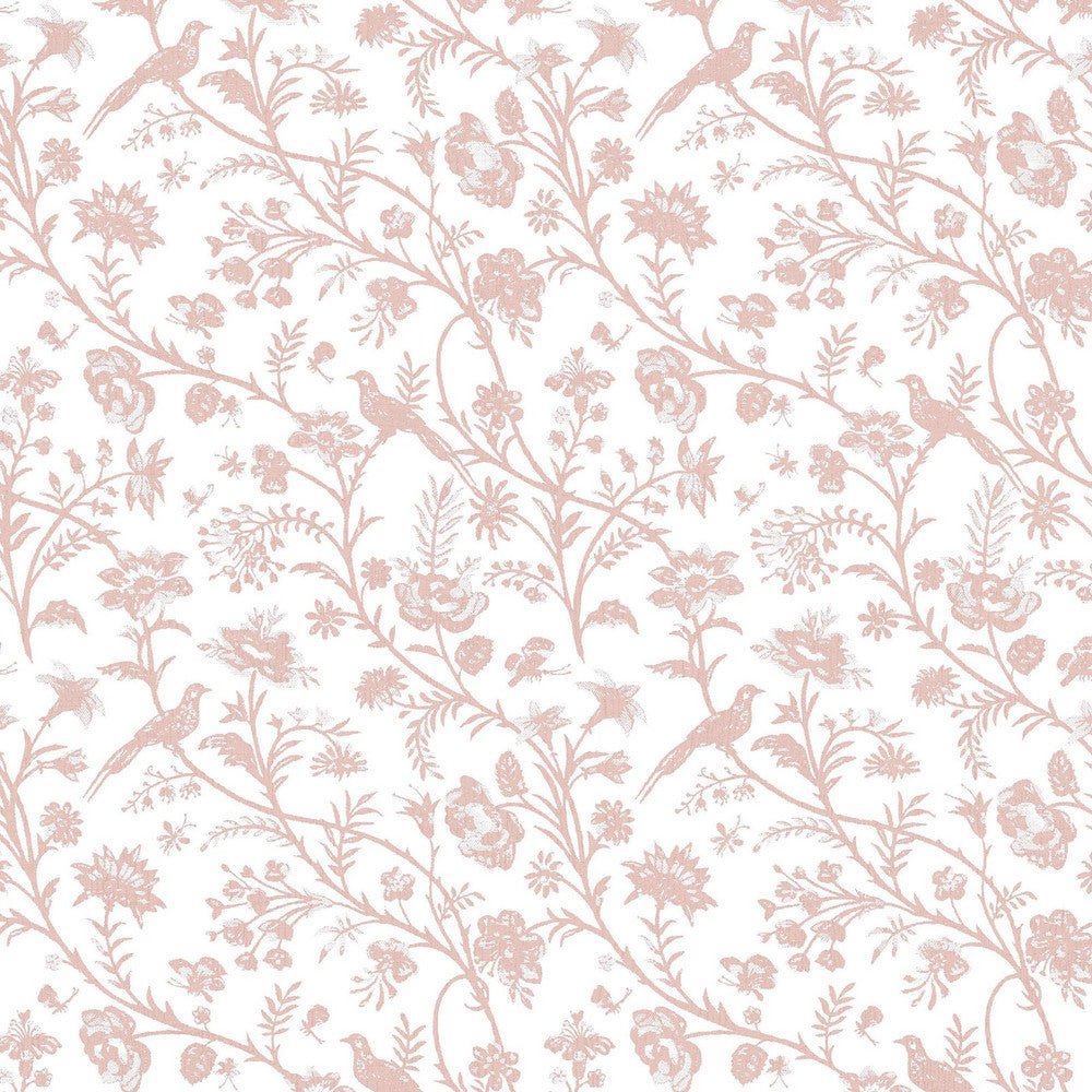 Shepherd's Purse Wallpaper - Dark Blush - Laura Ashley - 130108 - Premier Wallcovering