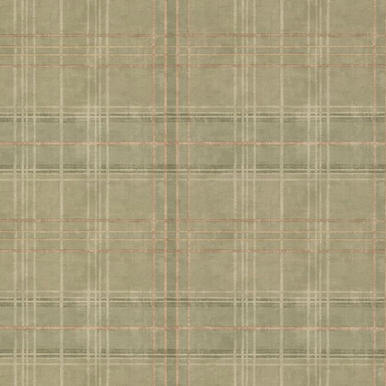 Shetland Plaid Wallpaper - Lovat - Mulberry Home - FG086/R106 - Premier Wallcovering