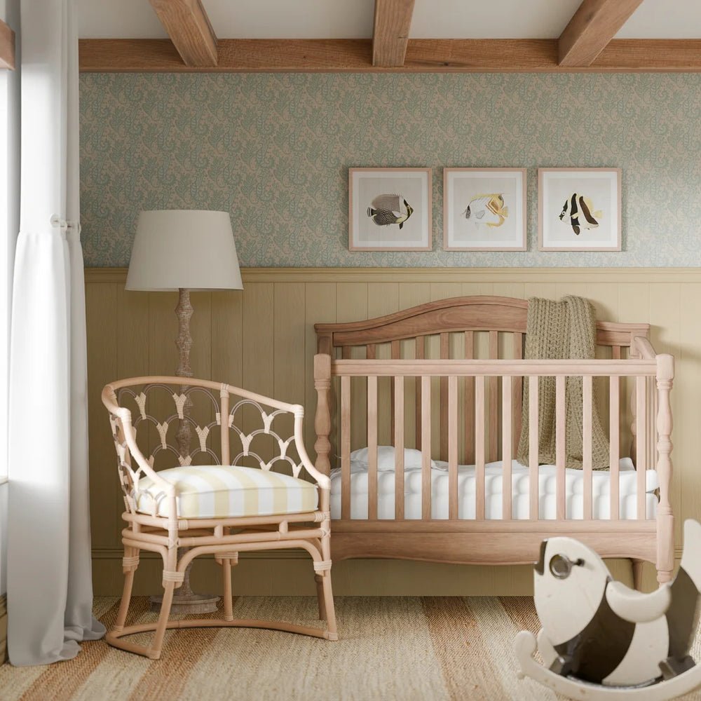 Shetland Seahorses Wallpaper - Duck Egg on Sand - LAN100270 - Lucie Annabel - Premier Wallcovering