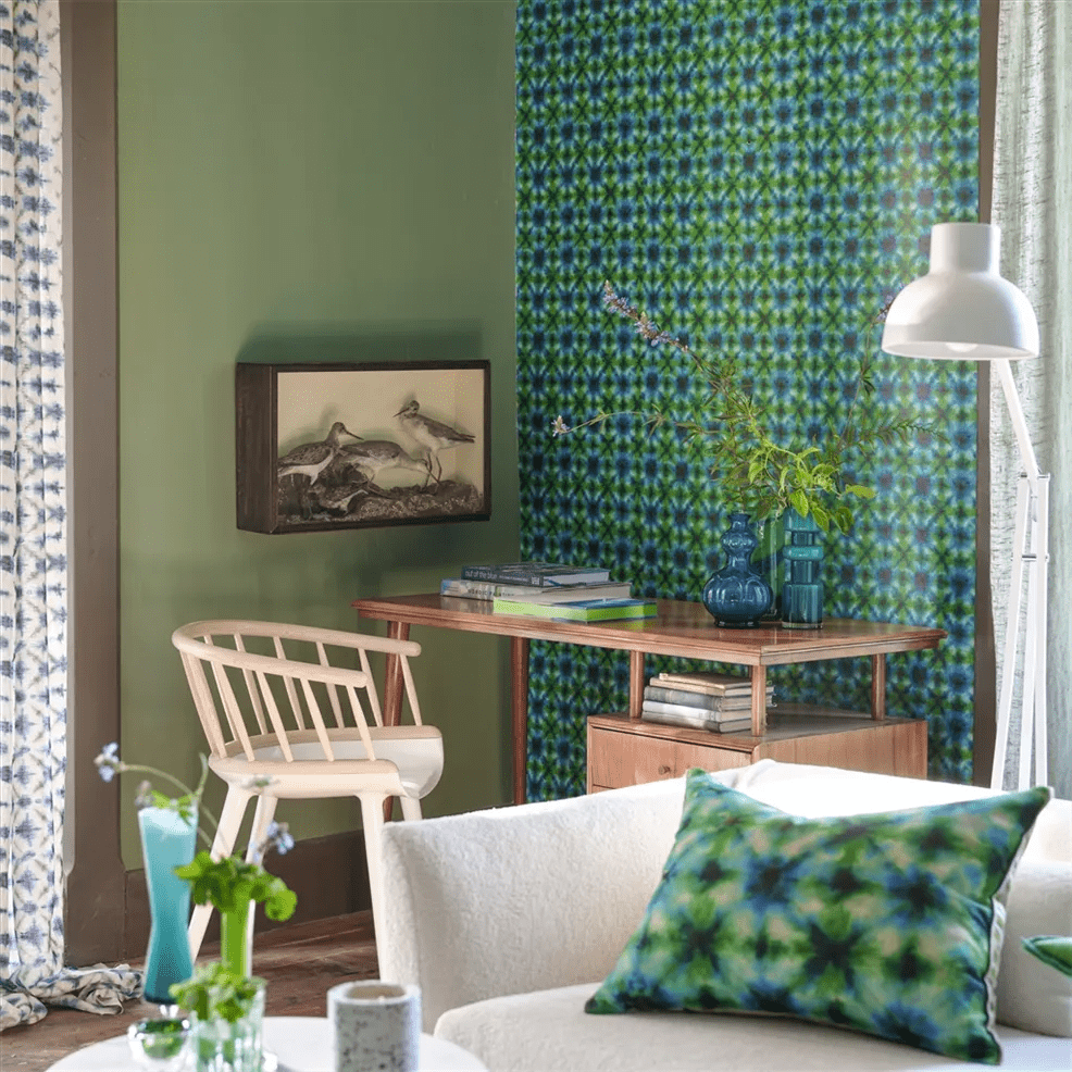 Shibori Wallpaper - Emerald - PDG1160/03 - Designers Guild - Premier Wallcovering