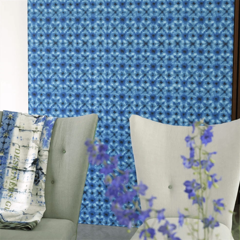 Shibori Wallpaper - Cobalt - PDG1160/04 - Designers Guild - Premier Wallcovering