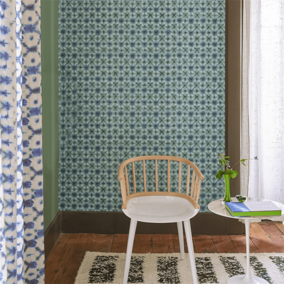 Shibori Wallpaper - Duck Egg - PDG1160/02 - Designers Guild - Premier Wallcovering
