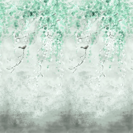Shinsha Scene 1 Wallpaper - Celadon - PDG1116/02 - Designers Guild - Premier Wallcovering