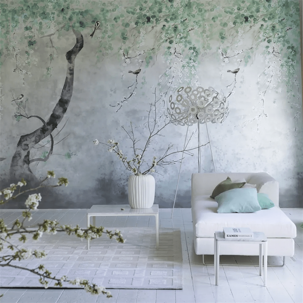 Shinsha Scene 1 Wallpaper - Celadon - PDG1116/02 - Designers Guild - Premier Wallcovering