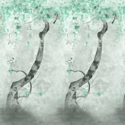 Shinsha Scene 2 Wallpaper - Celadon - PDG1117/02 - Designers Guild - Premier Wallcovering