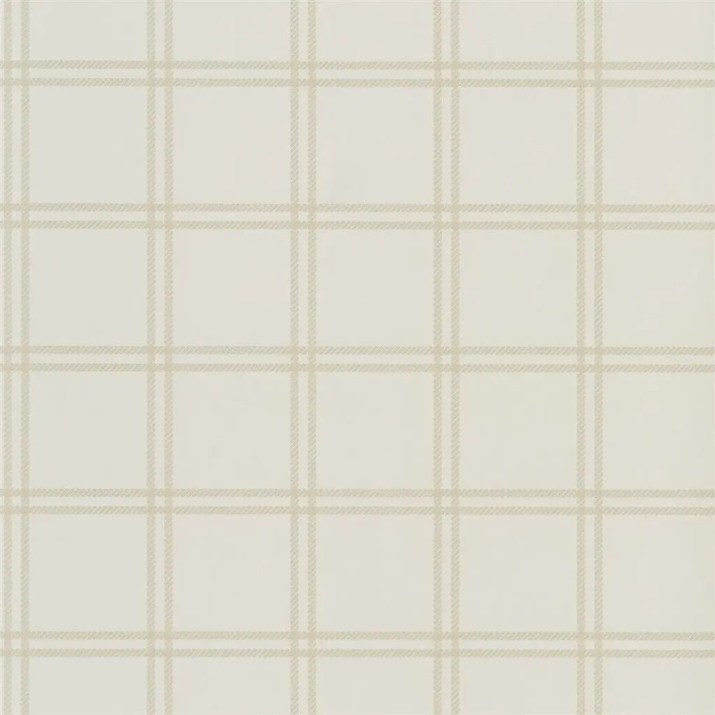 Shipley Windowpane Wallpaper - Cream - Ralph Lauren - PRL5001/06 - Premier Wallcovering