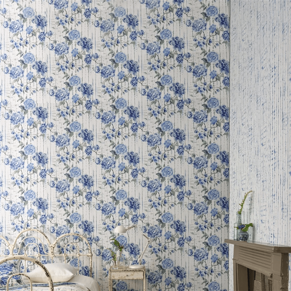 Shiwa Wallpaper - Cobalt - PDG1159/04 - Designers Guild - Premier Wallcovering