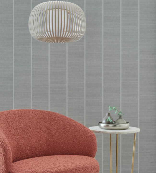 Shoji Vinyl Wallpaper - Charcoal - Osborne & Little - W7558-06 - Premier Wallcovering