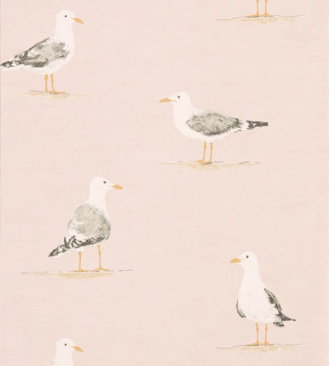 Shore Birds Wallpaper - Blush - DCOA216562 - Sanderson - Premier Wallcovering