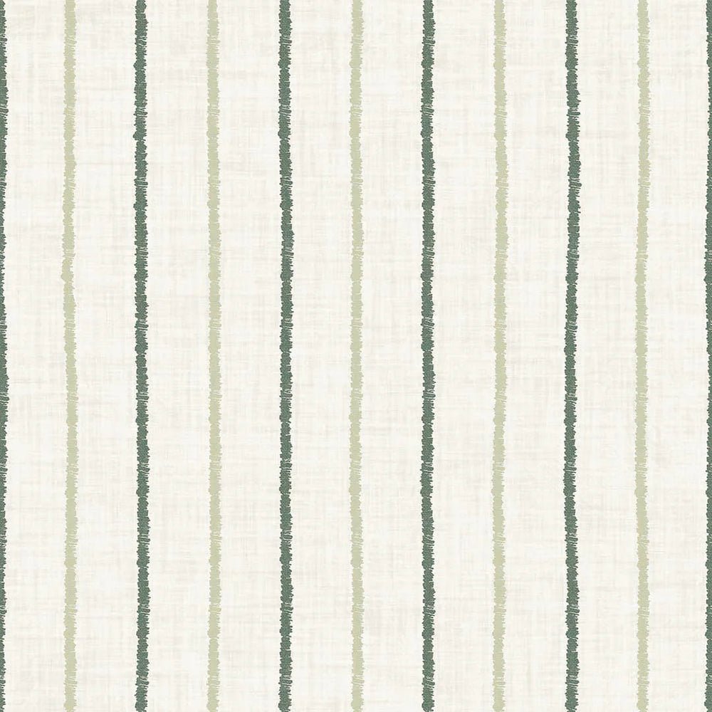 Shoreline Stripes Wallpaper - Slow Cooked Sage and Rustic Green on Sand - LAN100309 - Lucie Annabel - Premier Wallcovering