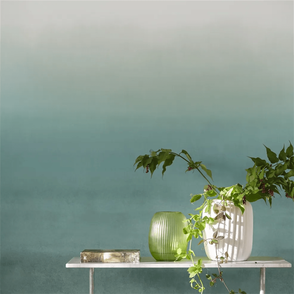 Shoshi Wallpaper - Duck Egg - PDG1163/02 - Designers Guild - Premier Wallcovering