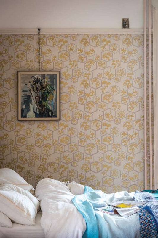 Shouchikubai Wallpaper - Pink - 4507 - Farrow & Ball - Premier Wallcovering