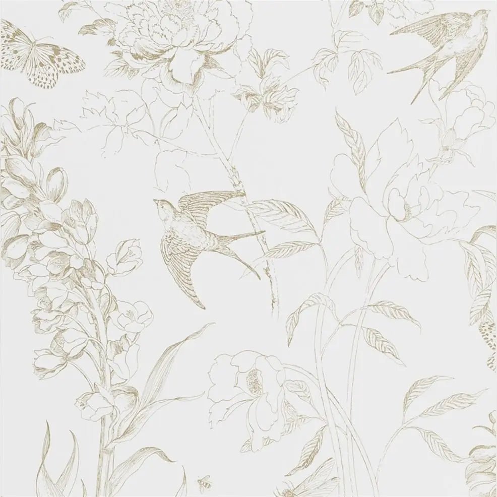 Sibylla Garden Wallpaper - Gold - PDG721/02 - Designers Guild - Premier Wallcovering