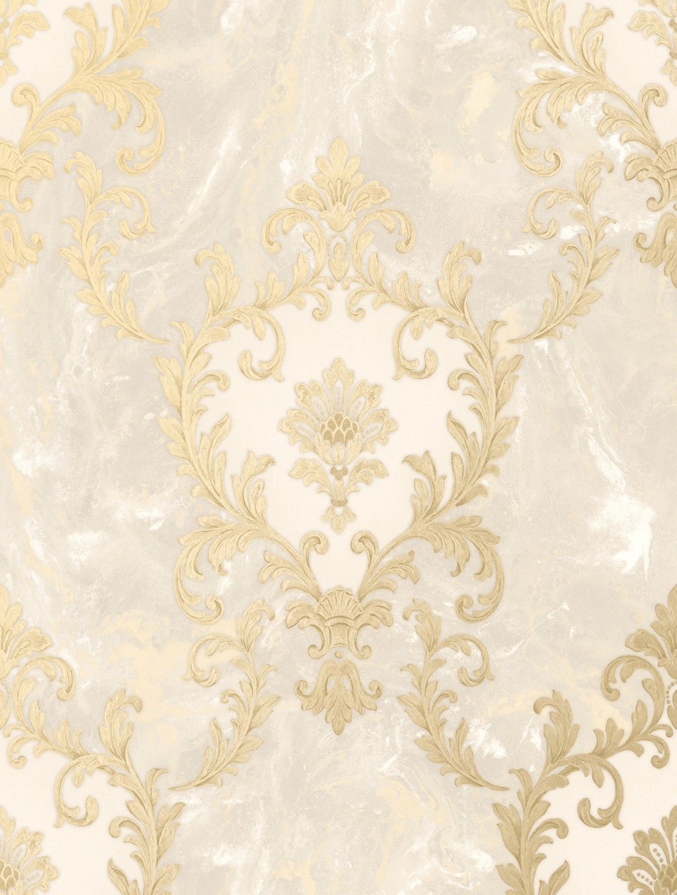 Sienna Damask Wallpaper - Beige - Rasch - 534368 - Premier Wallcovering