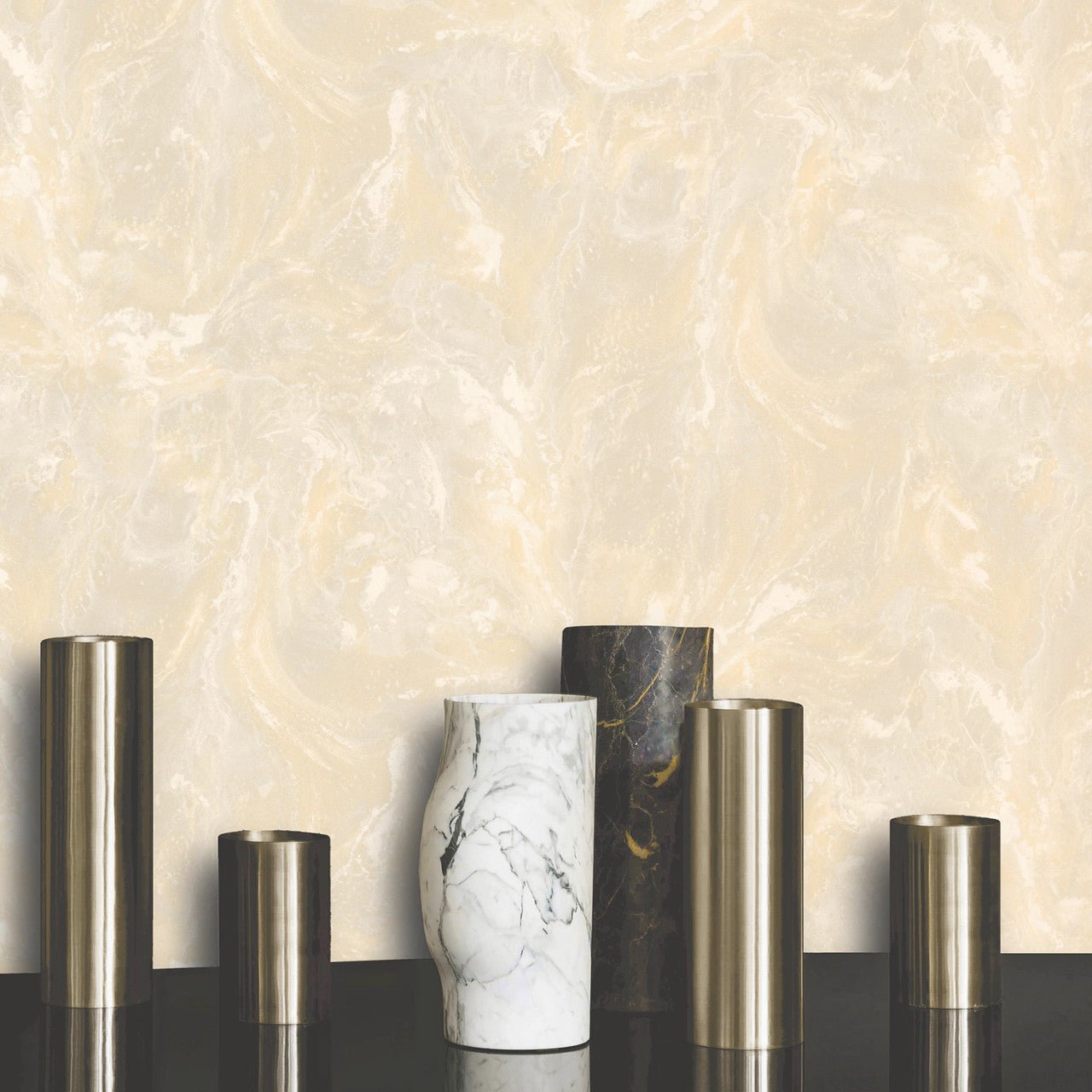 Sienna Marble Wallpaper - Beige - Rasch - 534467 - Premier Wallcovering
