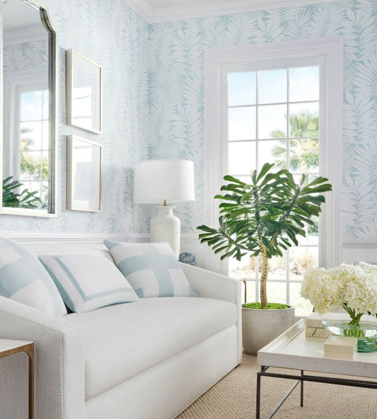 Siesta Key Wallpaper - Green - Thibaut - T13927 - Premier Wallcovering