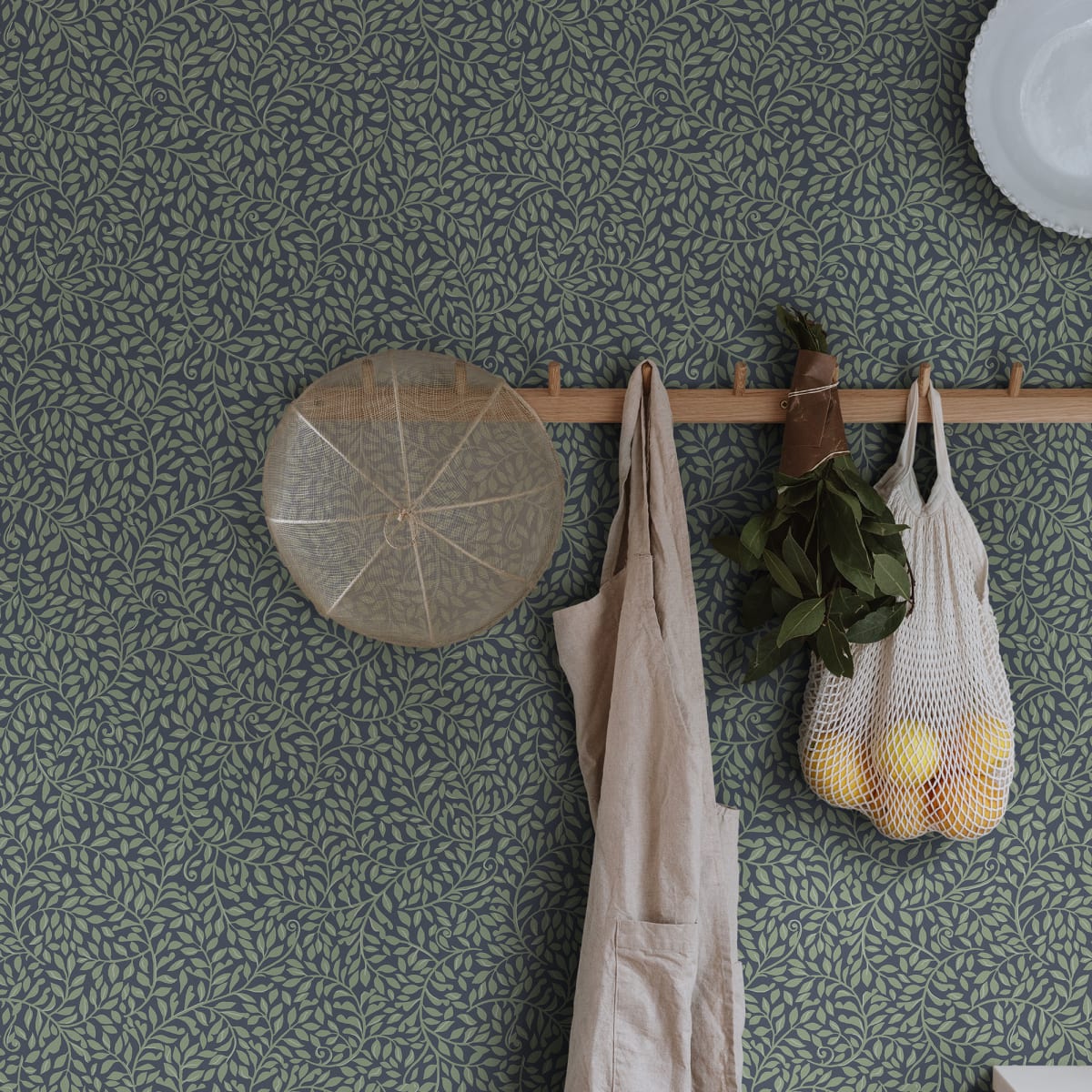 Sigfrid Wallpaper - Classic Blue - Sandberg - S10182 - Premier Wallcovering