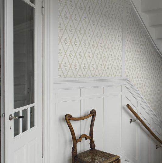 Signe Wallpaper - Cream - Boråstapeter - 5505 - Premier Wallcovering