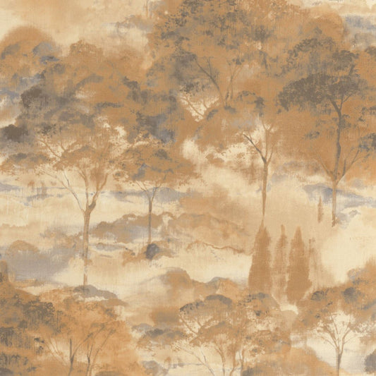 Sila Riverside Wallpaper - Jaune Miel - Casadeco - 89552446 - Premier Wallcovering