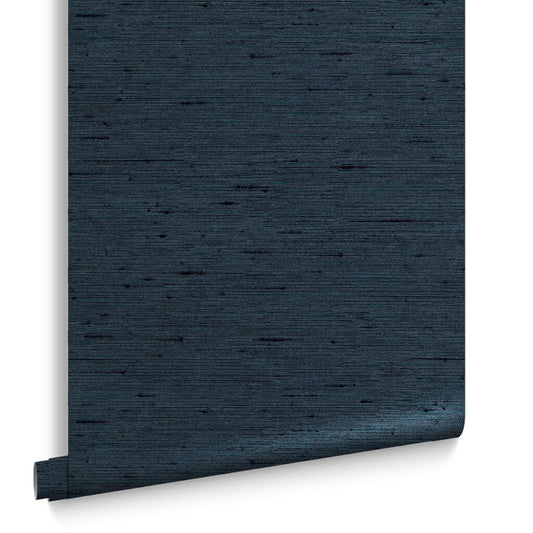 Silk Texture Wallpaper - Navy - Graham & Brown - 112021 - Premier Wallcovering