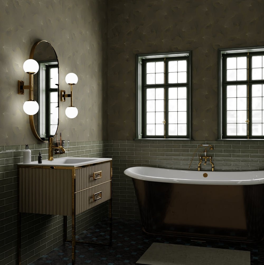 Silver Apricot Wallpaper - Shades of Gold - LAN100201 - Lucie Annabel - Premier Wallcovering