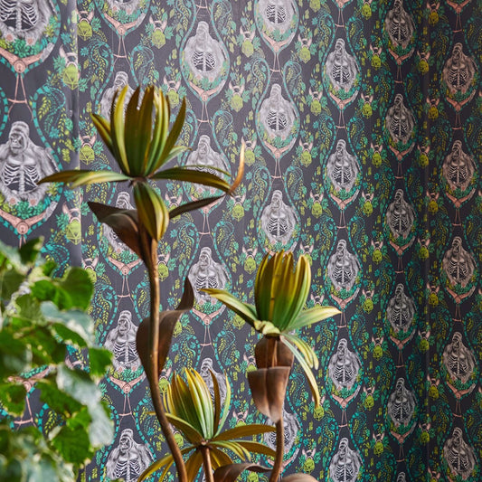 Silverback Wallpaper - Charcoal - Clarke & Clarke - Emma J Shipley - W0120/01 - Premier Wallcovering